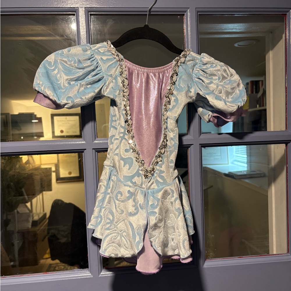 Blue and Purple Girls Skating Dress size 6